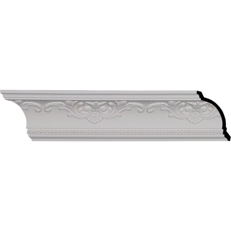 Ekena Millwork SAMPLE - 4 3/8"H x 4"P x 5 7/8"F x 12"L, (9 5/8" Repeat), Versailles Crown Moulding SAMPLE-MLD04X04X06VE